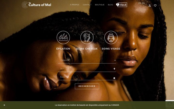 Screenshot of cultureofmel.com