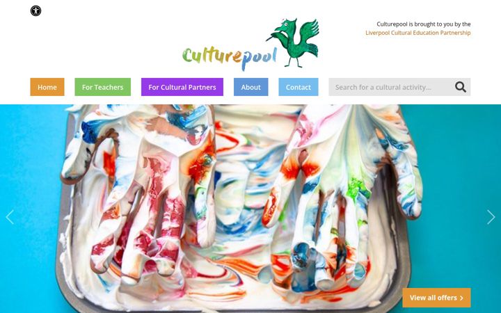 Screenshot of culturepool.org