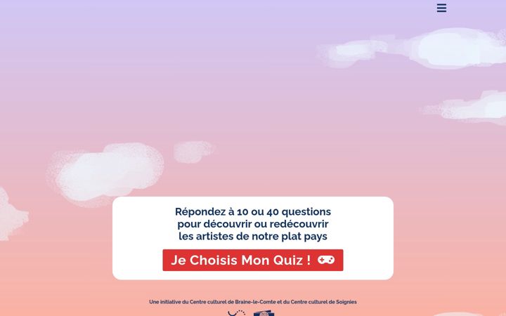Screenshot of culturequiz.be