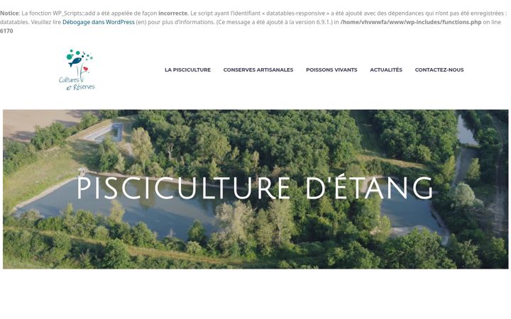 Screenshot of cultures-reserves.fr