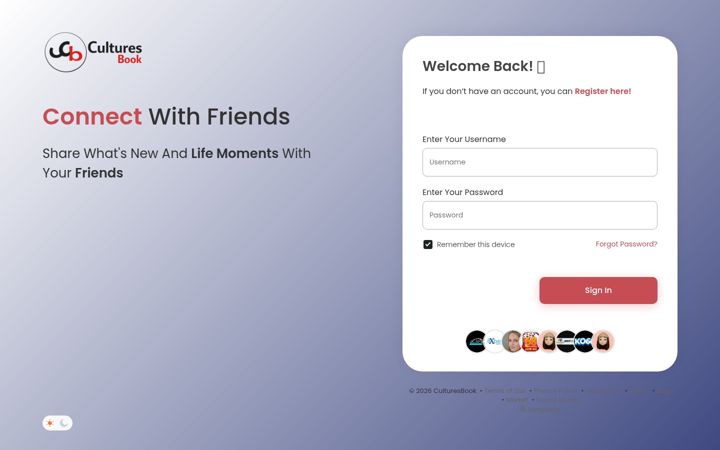 Screenshot of culturesbook.com