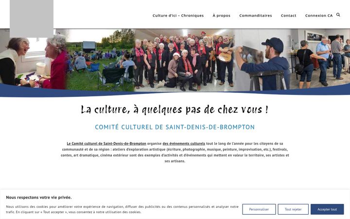 Screenshot of culturesddb.ca