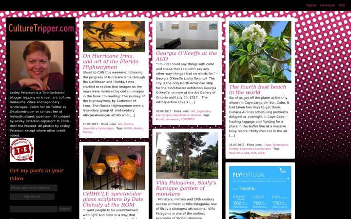 Screenshot of culturetripper.com
