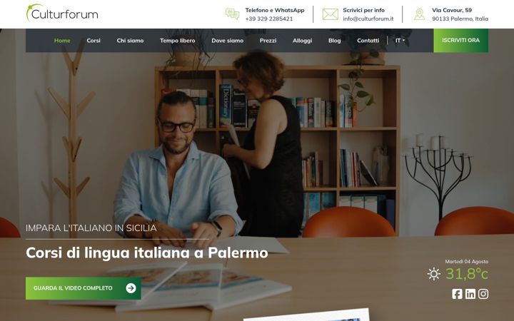 Screenshot of culturforum.it