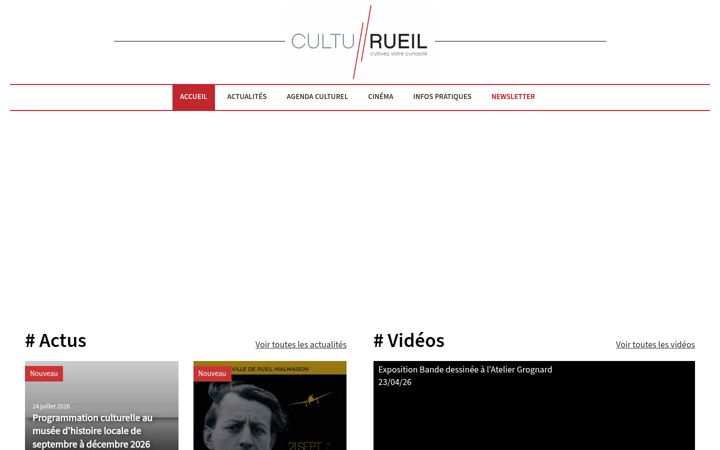 Screenshot van culturueil.fr