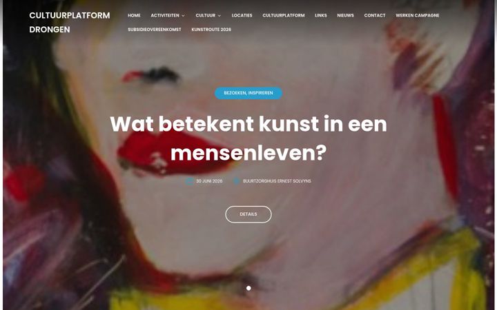 Screenshot of cultuurdrongen.be