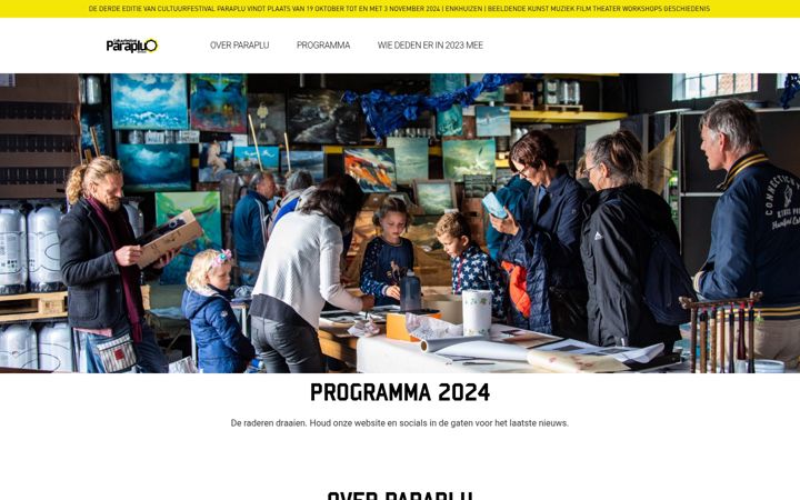 Screenshot of cultuurfestivalenkhuizen.nl