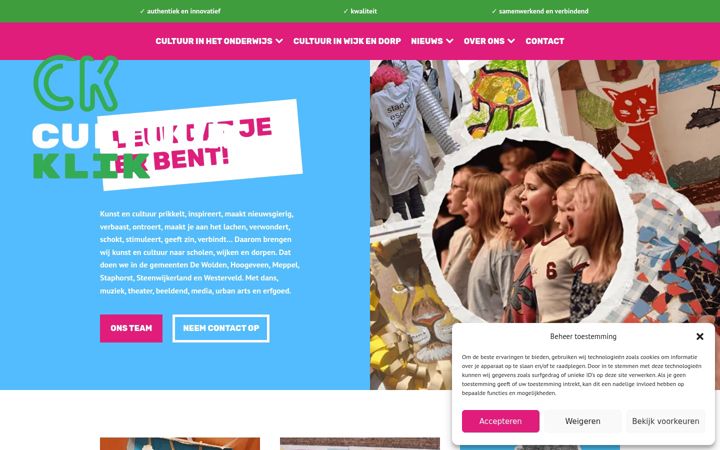 Zrzut ekranu cultuurklik.nl