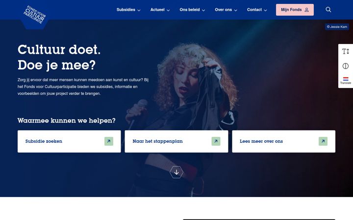 Screenshot of cultuurparticipatie.nl