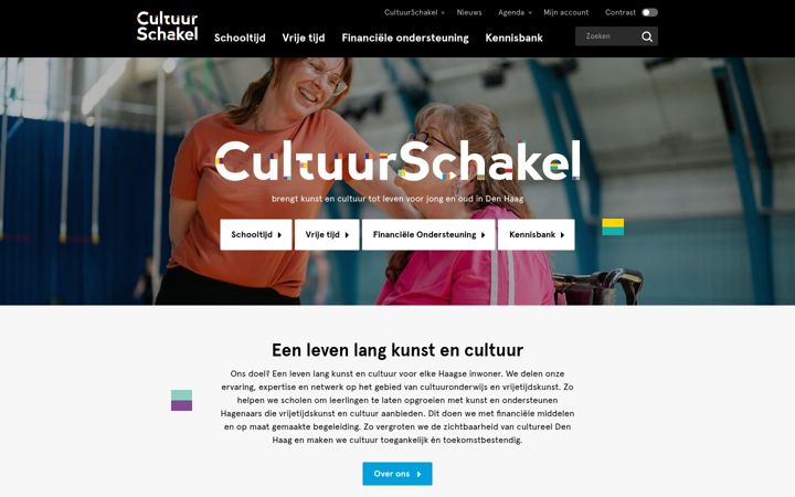 Screenshot of cultuurschakel.nl