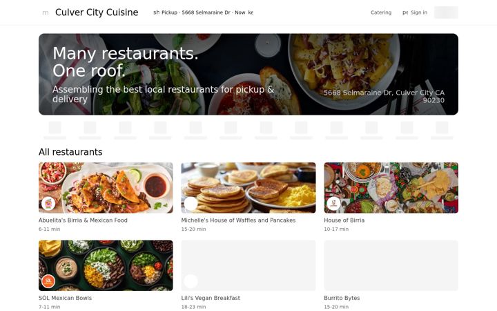 Screenshot of culvercitycuisine.com