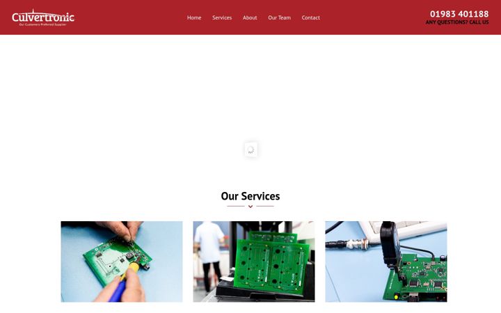 Screenshot of culvertronic.co.uk