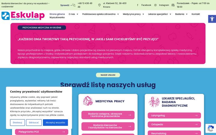Screenshot of cum-eskulap.pl