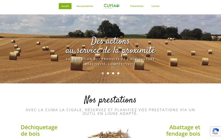 Screenshot of cumacigale.fr