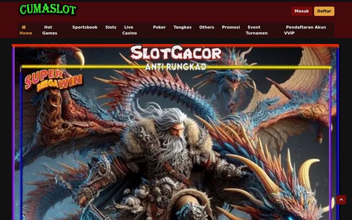 Screenshot of cumaslot.net