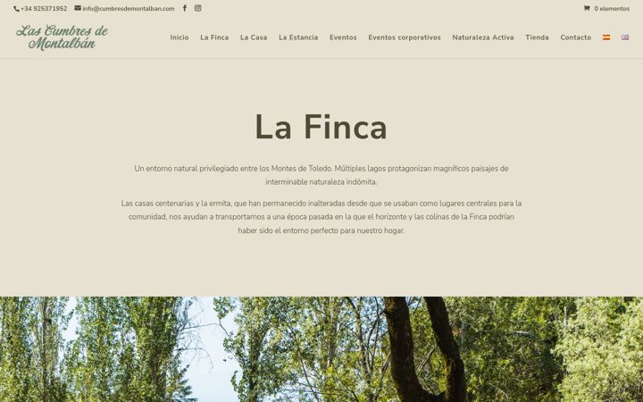 Skjermbilde av cumbresdemontalban.com
