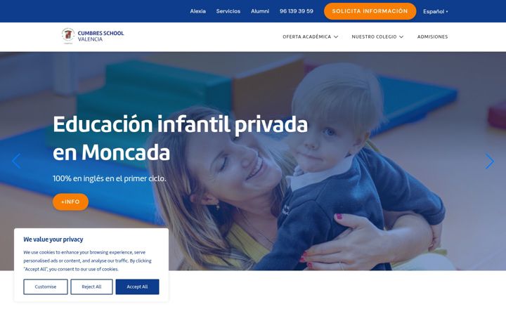 Screenshot of cumbresschool.es
