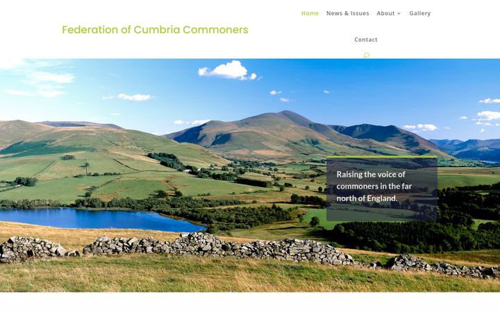 Skærmbillede af cumbriacommoners.org.uk