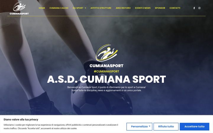 Screenshot of cumianasport.it