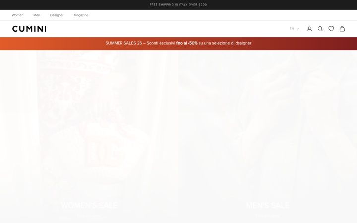 Screenshot of cumini.com
