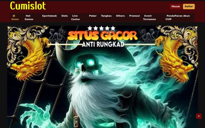 Screenshot of cumislot.com