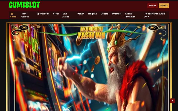 Screenshot of cumislots.com