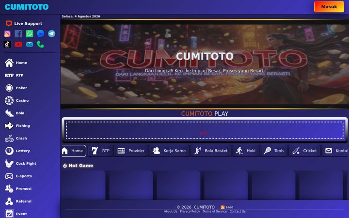Screenshot του cumitoto.org