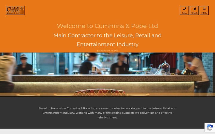 Screenshot of cummins-pope.co.uk