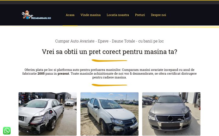 Zrzut ekranu cumpar-epave-avariate.ro
