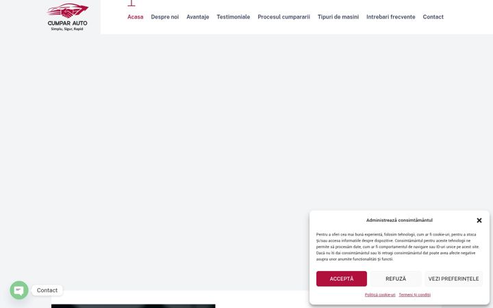 Screenshot of cumparautoazi.ro