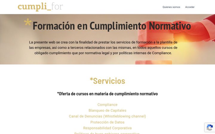 Screenshot of cumplifor.com