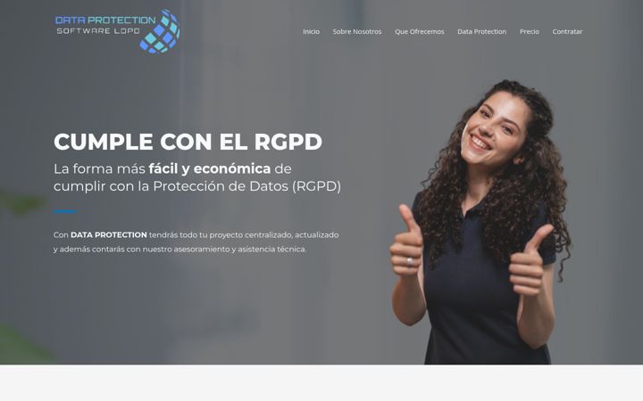 Screenshot of cumplirconlaprotecciondedatos.com