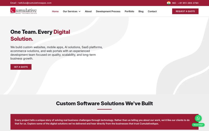 Screenshot of cumulativeapps.com