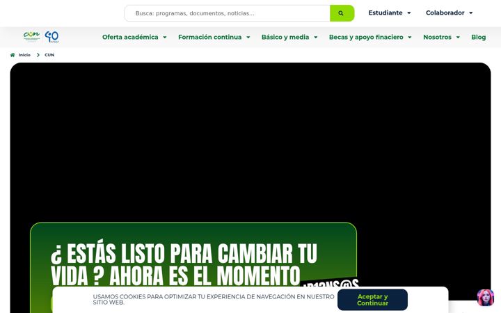 Screenshot ta' cun.edu.co