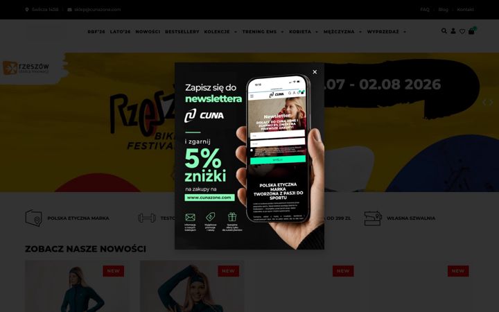 Screenshot of cunazone.com