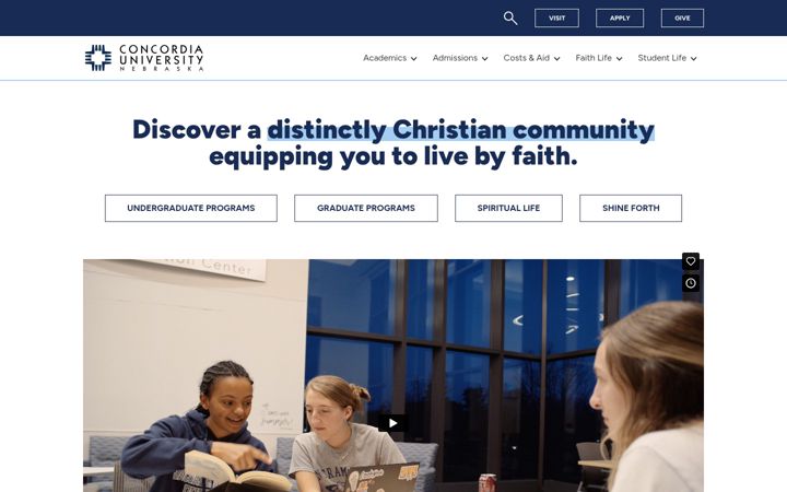 Screenshot of cune.edu