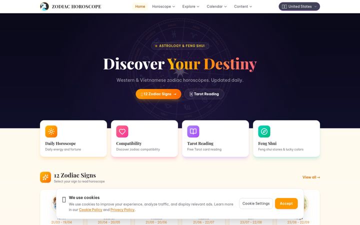 Screenshot του cunghoangdao.org