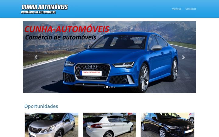 Screenshot of cunha-automoveis.com