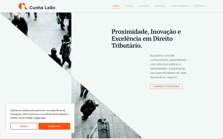 Screenshot of cunhaleao.com.br