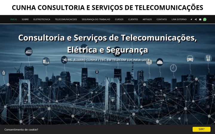 Screenshot of cunhatelecom.com.br