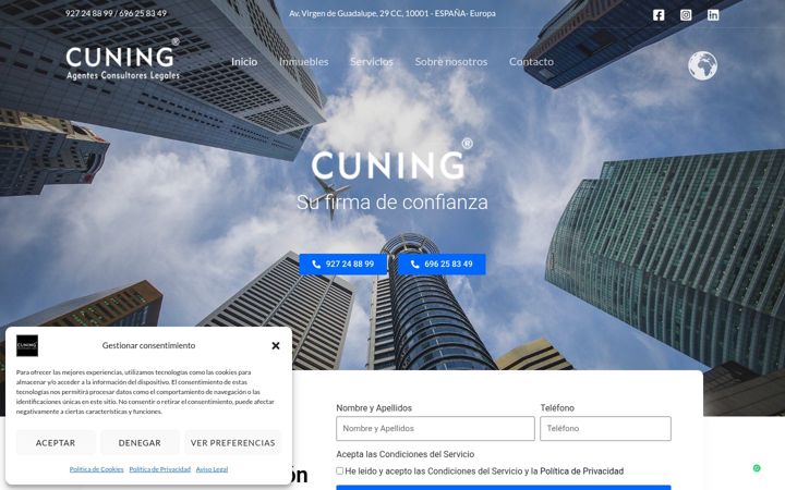 Screenshot of cuning.es