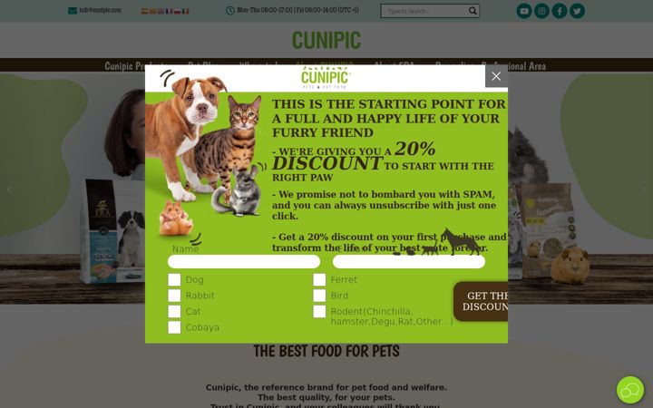 Screenshot of cunipic.com