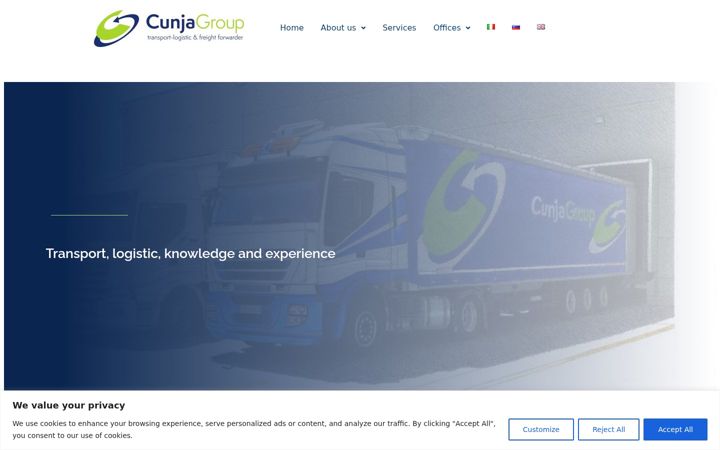 Screenshot of cunjagroup.com