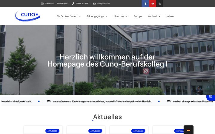 Screenshot of cuno-berufskolleg.de
