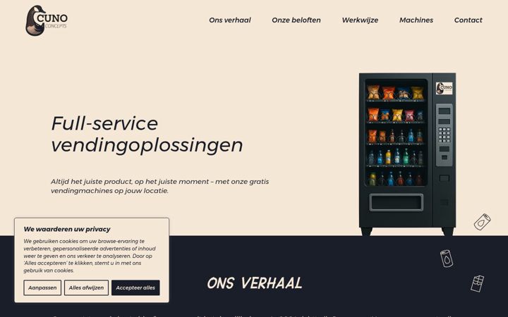 Screenshot of cuno-concepts.nl