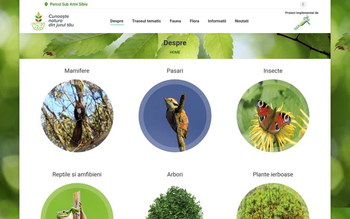 Screenshot of cunoastenatura.ro