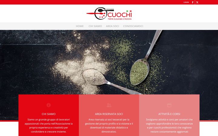 Screenshot of cuochitermeeuganee.it