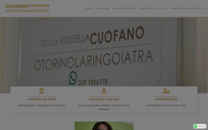 Skjámynd af cuofanotorinolaringoiatra.it