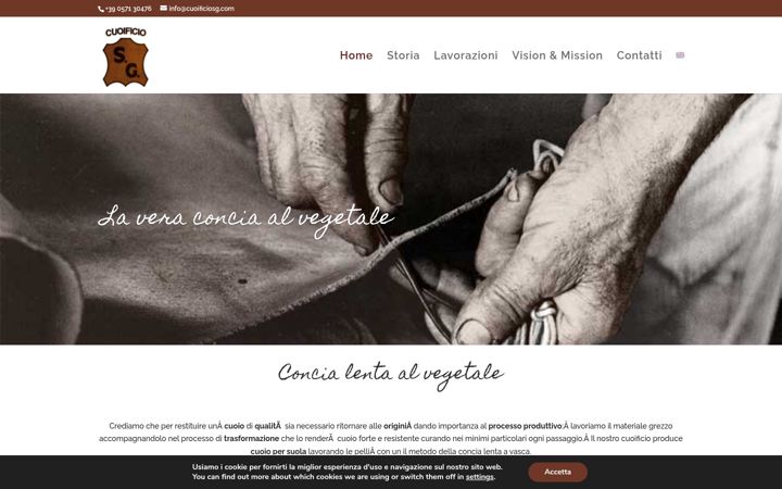 Screenshot of cuoificiosg.com