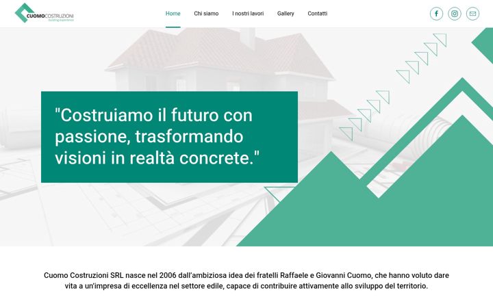 Screenshot of cuomocostruzionisrl.it